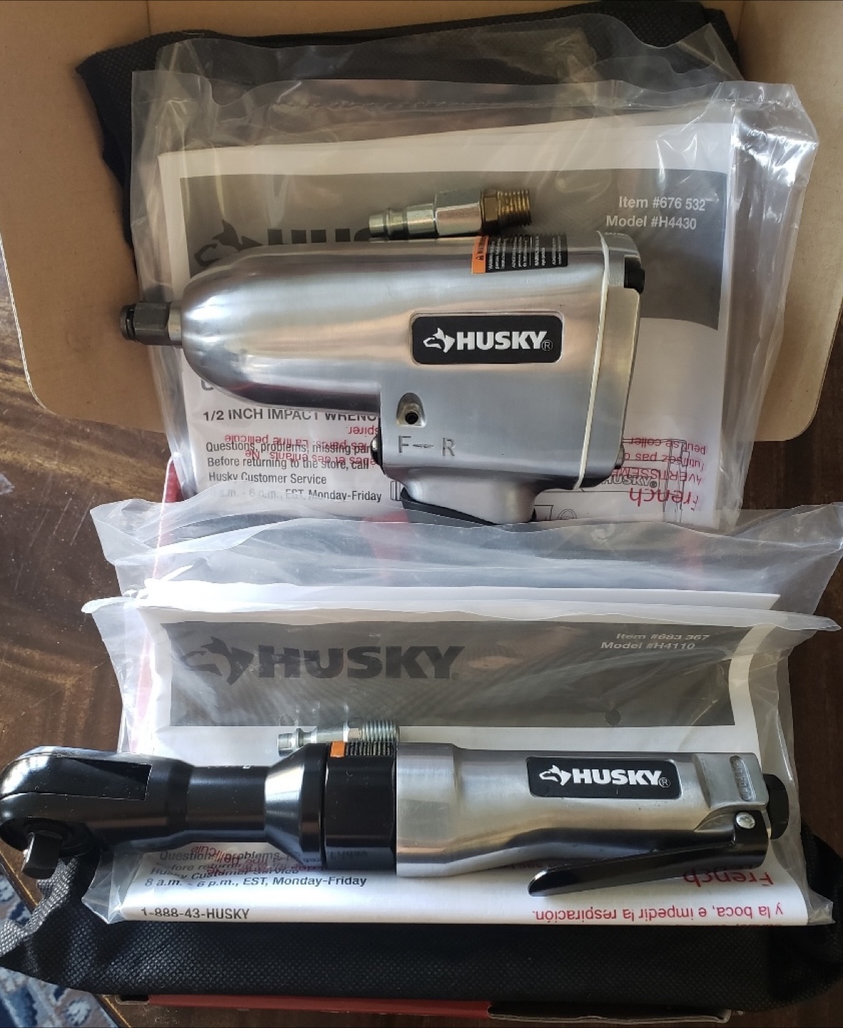 Husky 1/2 Inch Impact Wrench and Ratchet Wrench Set