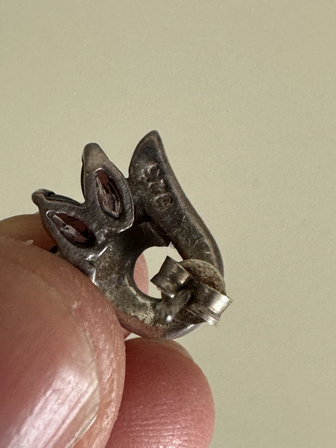 Silver Amethyst and Marcasite Earrings - photo 3
