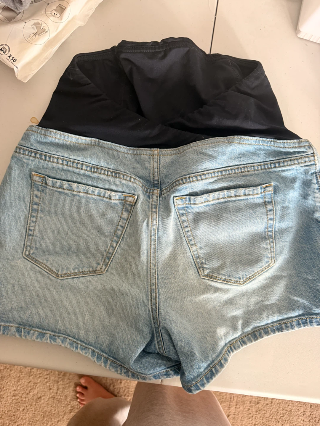 Isabel Maternity Midi Shorts size small - photo 2