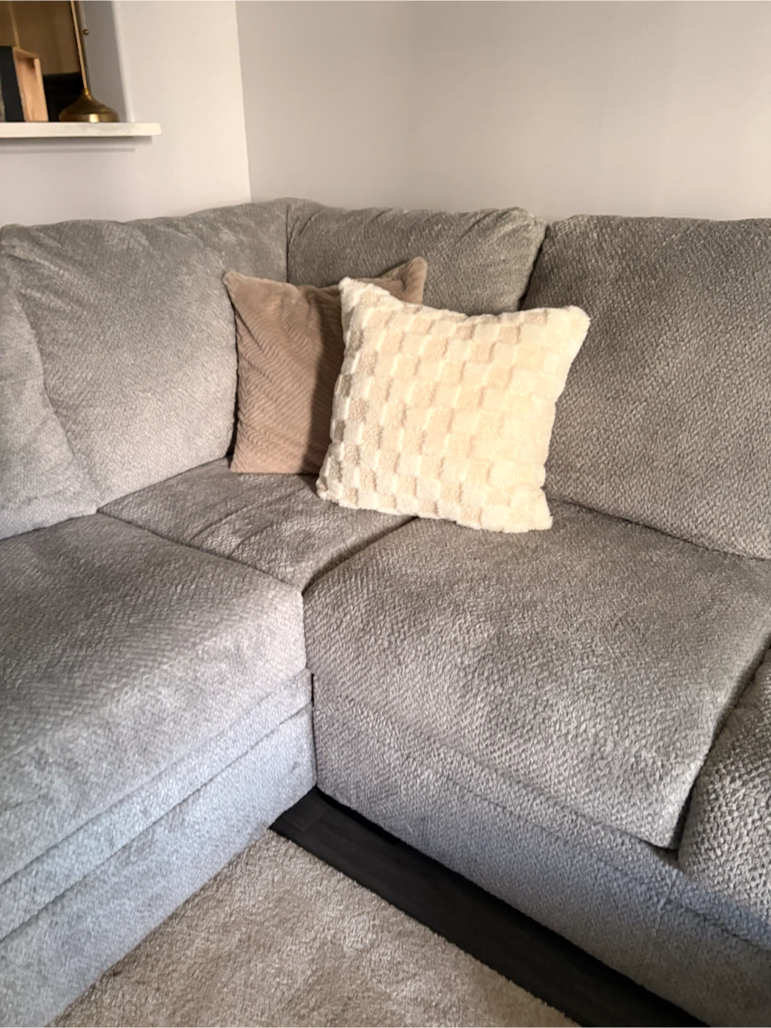 Grey Sectional Sofa with Storage Ottomans - photo 5