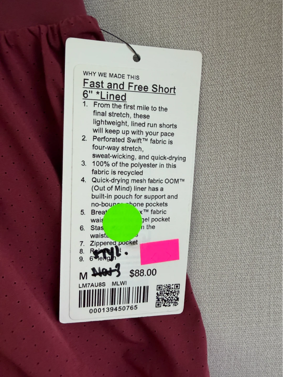Lululemon Fast and Free Short 6" Lined - photo 3