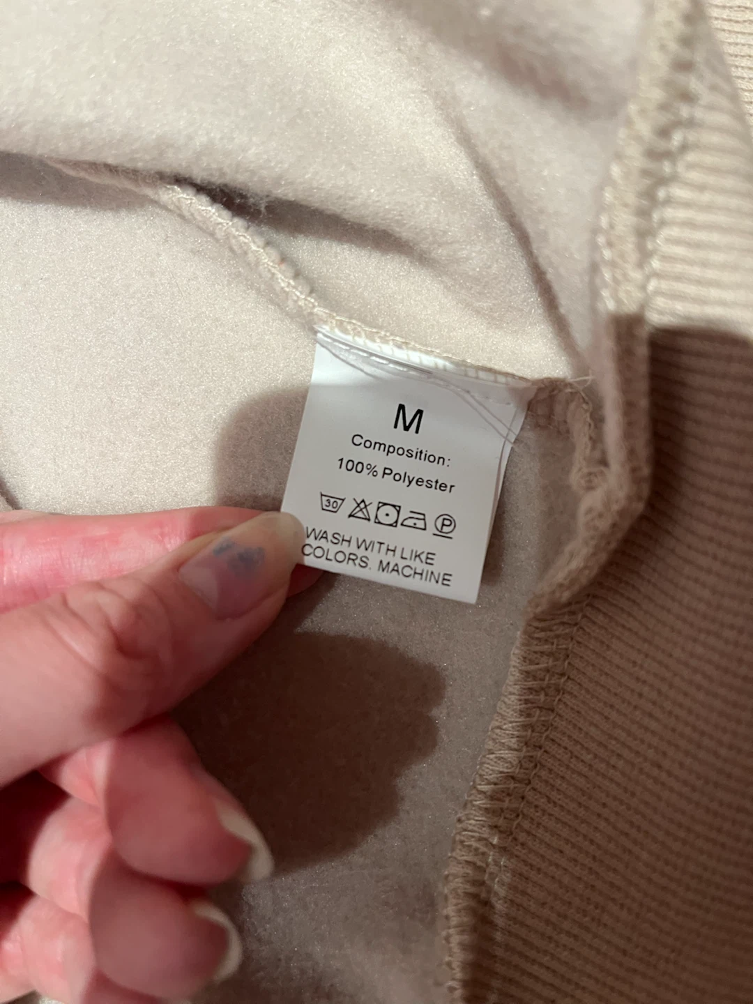 Beige Graphic Zip-Up Hoodie - photo 4