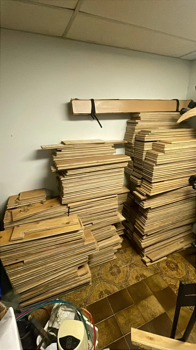 Large Lot of Tongue and Groove Wood Flooring