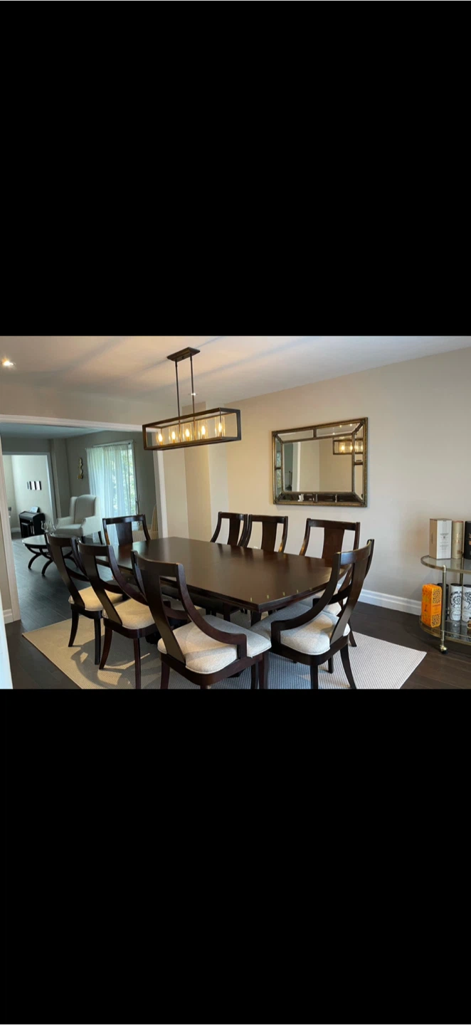 Large Dining Table and Chairs Set - photo 2