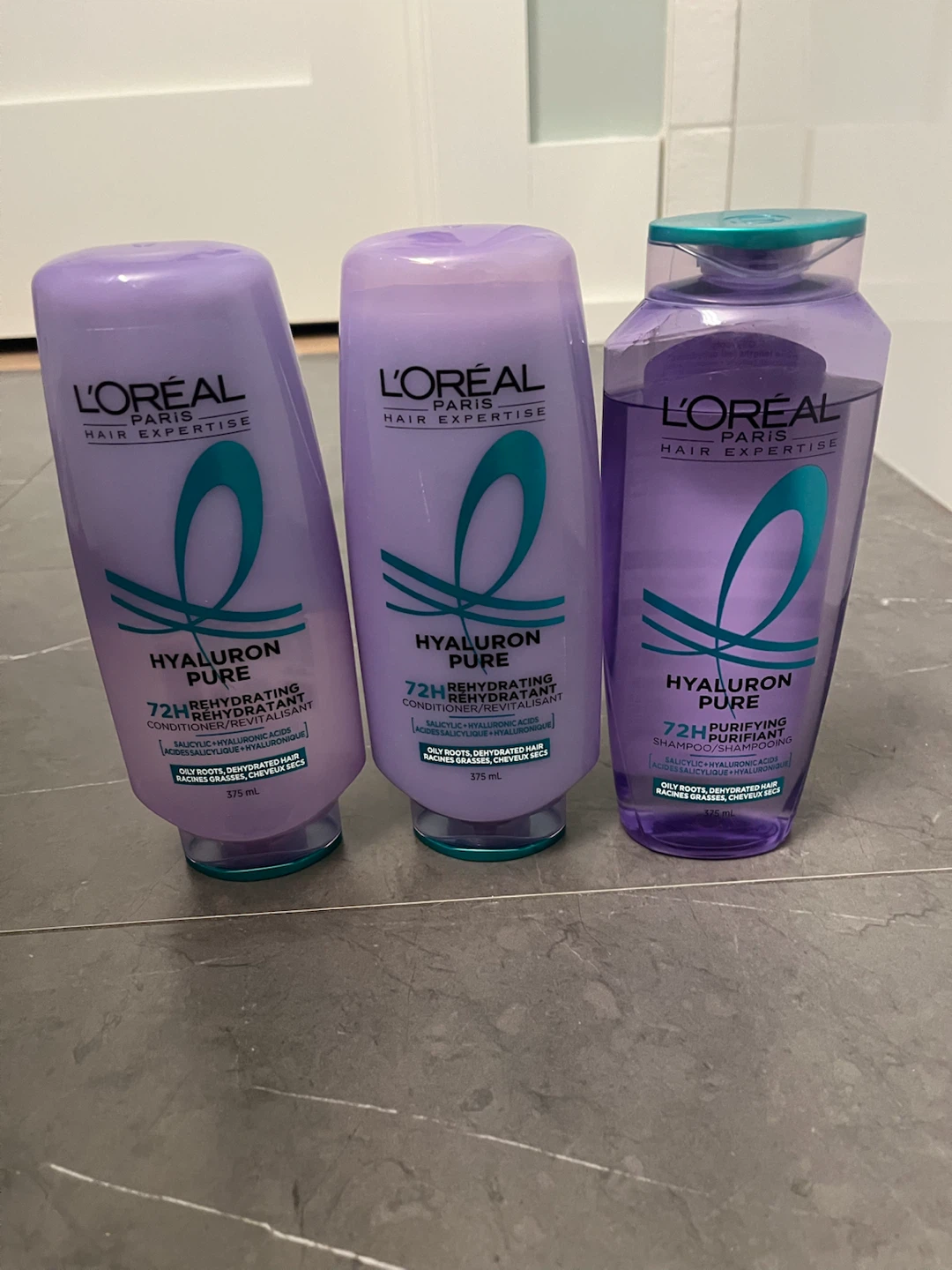 USED L'Oréal Paris Hyaluron Pure Shampoo & Conditioner Set - photo 2