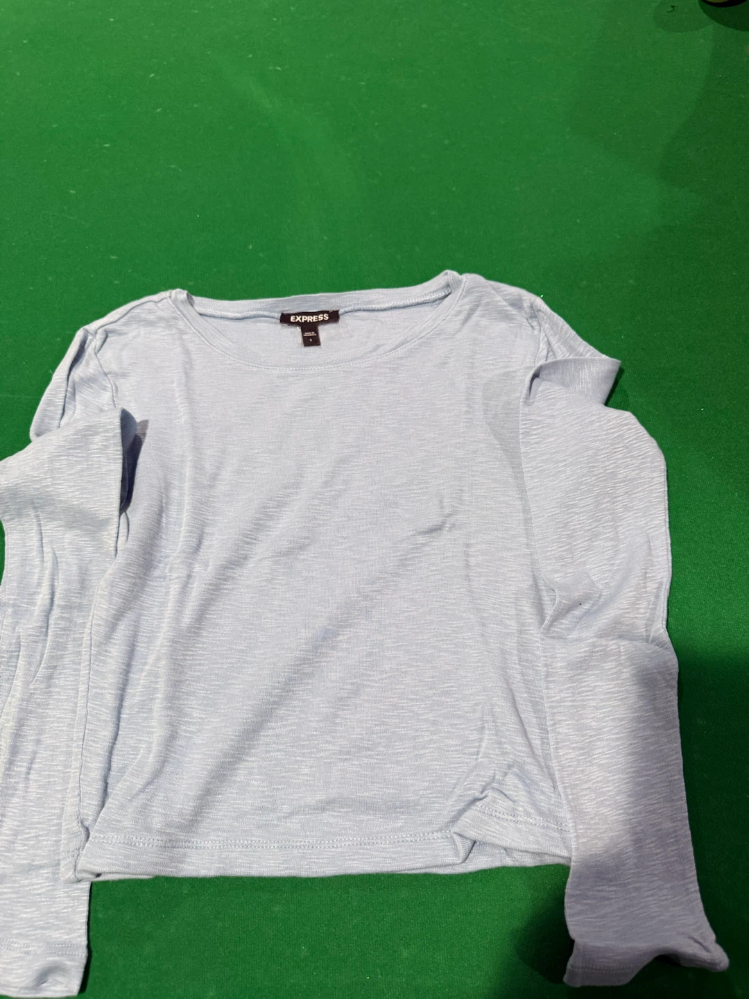Express Light Blue Long Sleeve Shirt Size S