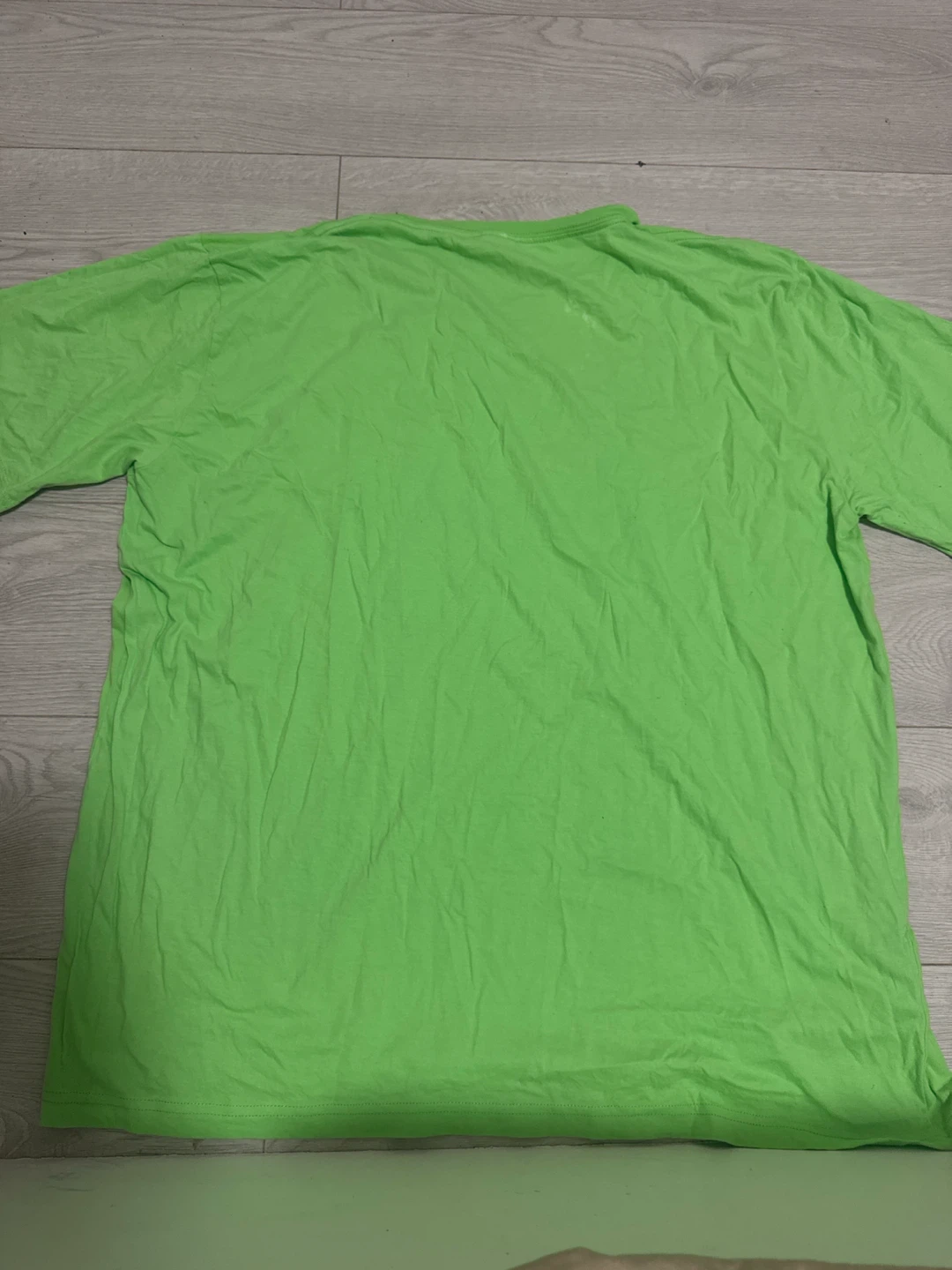 Lime Green T-Shirt with Tree Graphic - photo 2