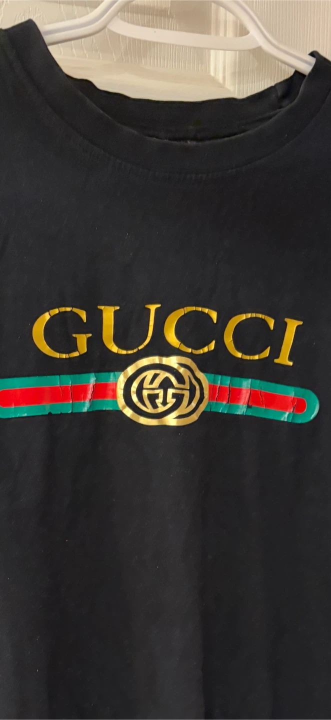 Black Gold Graphic Tee Size M