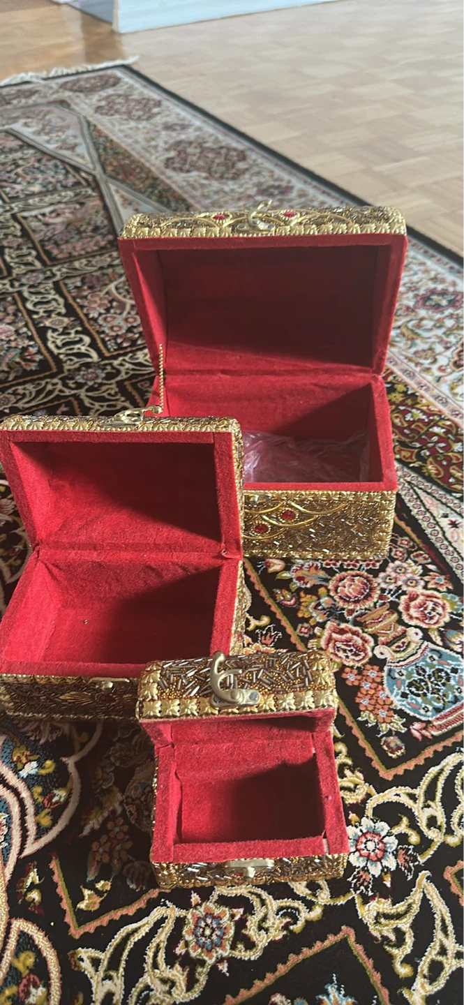 Set of 3 ornate decorative treasure chests - photo 2