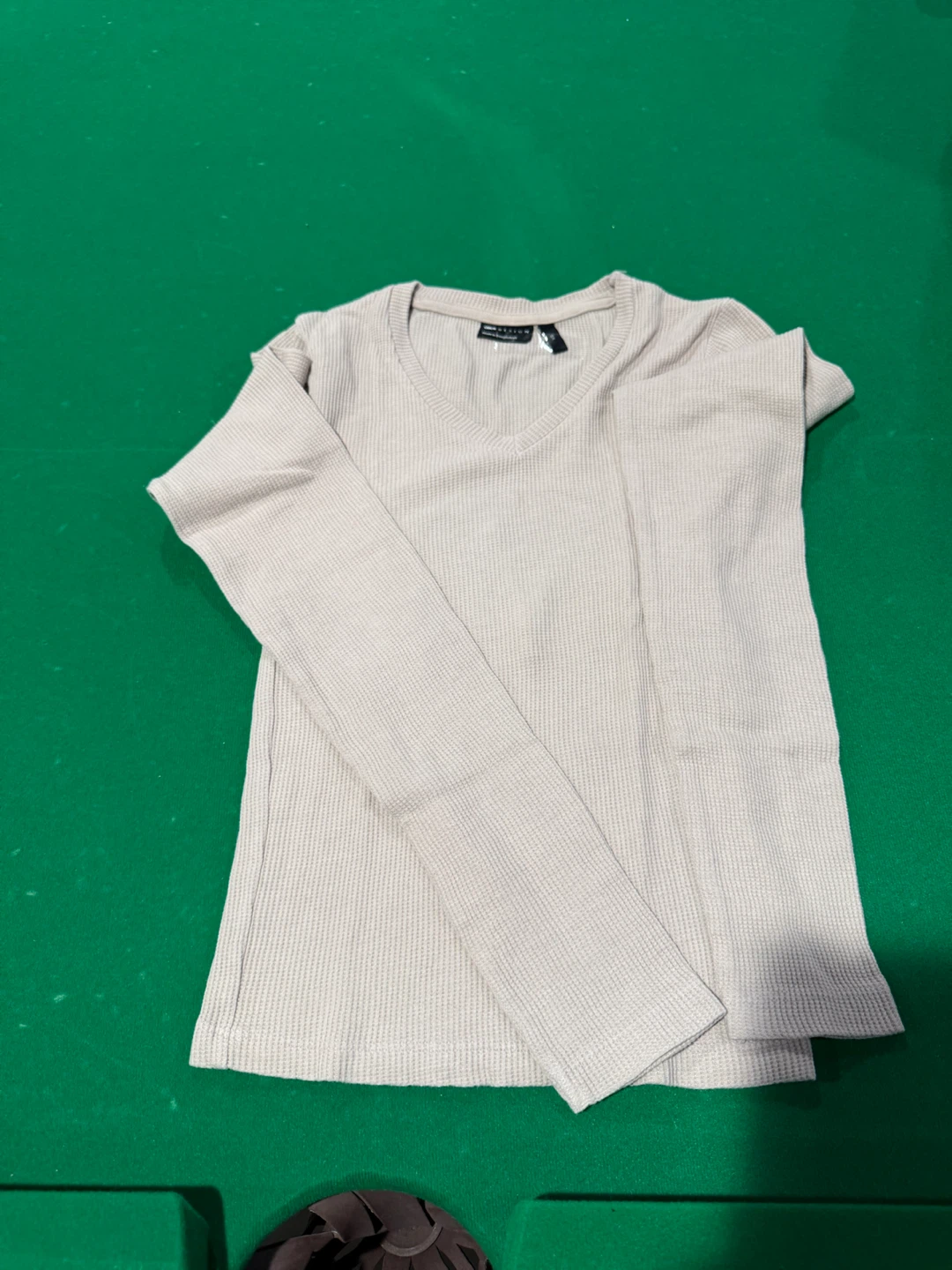 ASOS DESIGN V-Neck Thermal Shirt