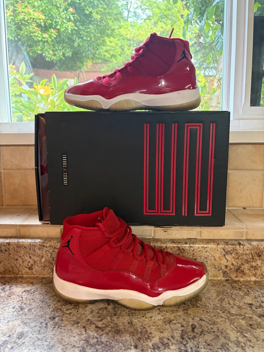 Air Jordan 11 Red Sneakers