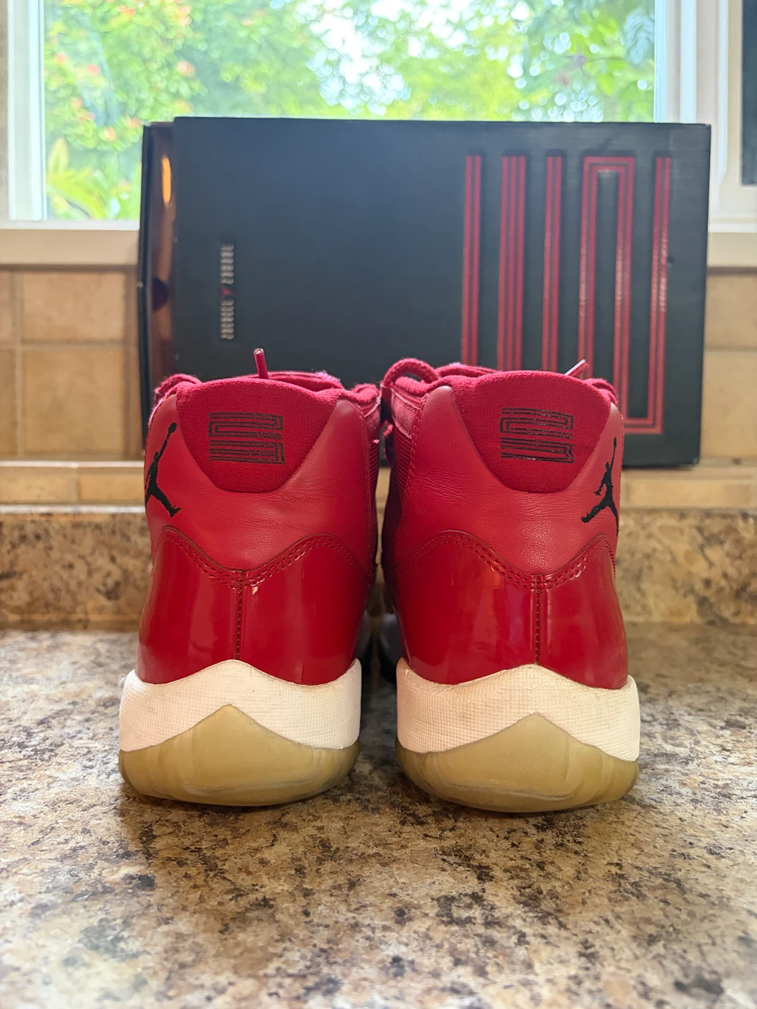 Air Jordan 11 Red Sneakers - photo 2