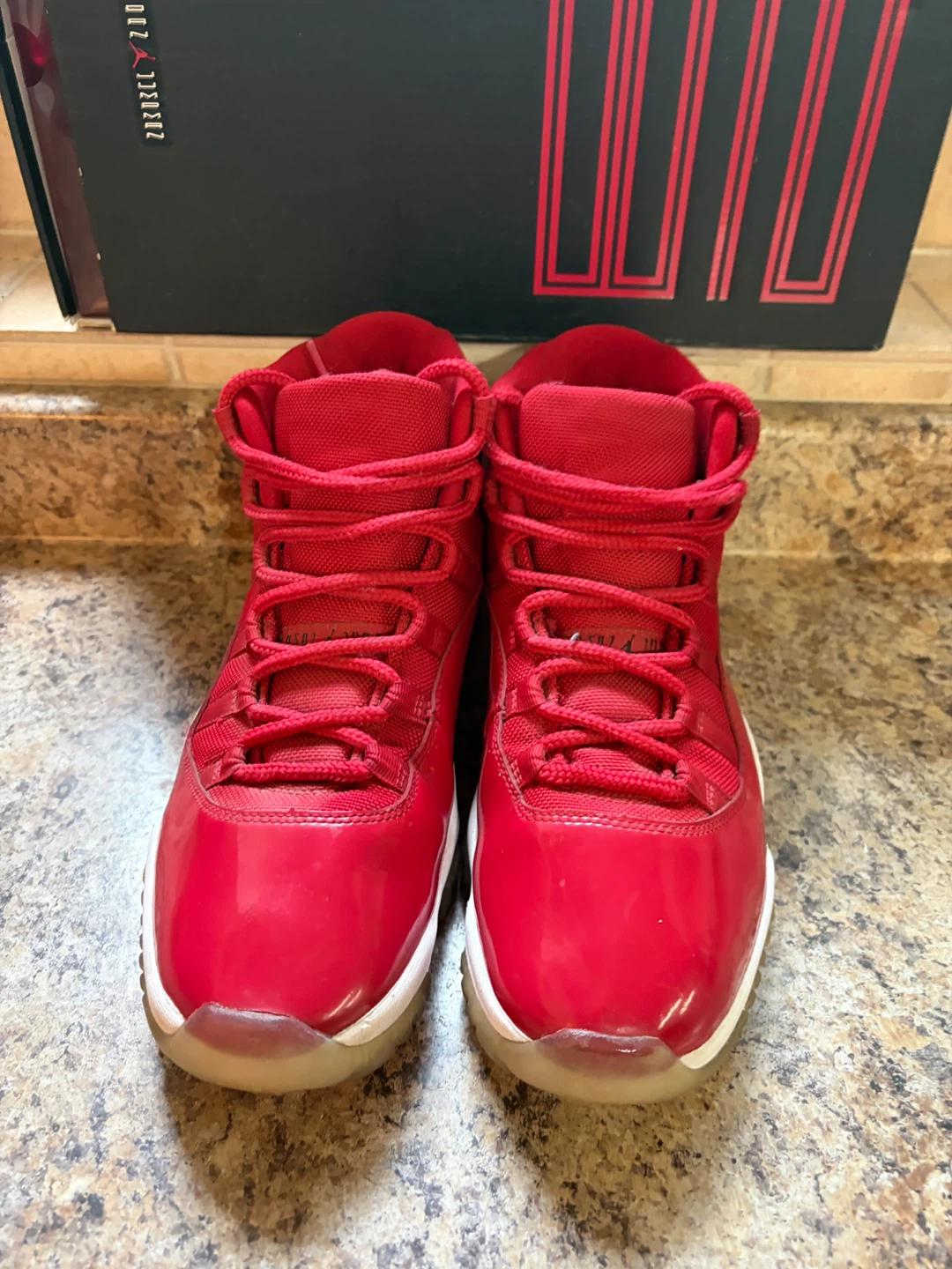 Air Jordan 11 Red Sneakers - photo 4