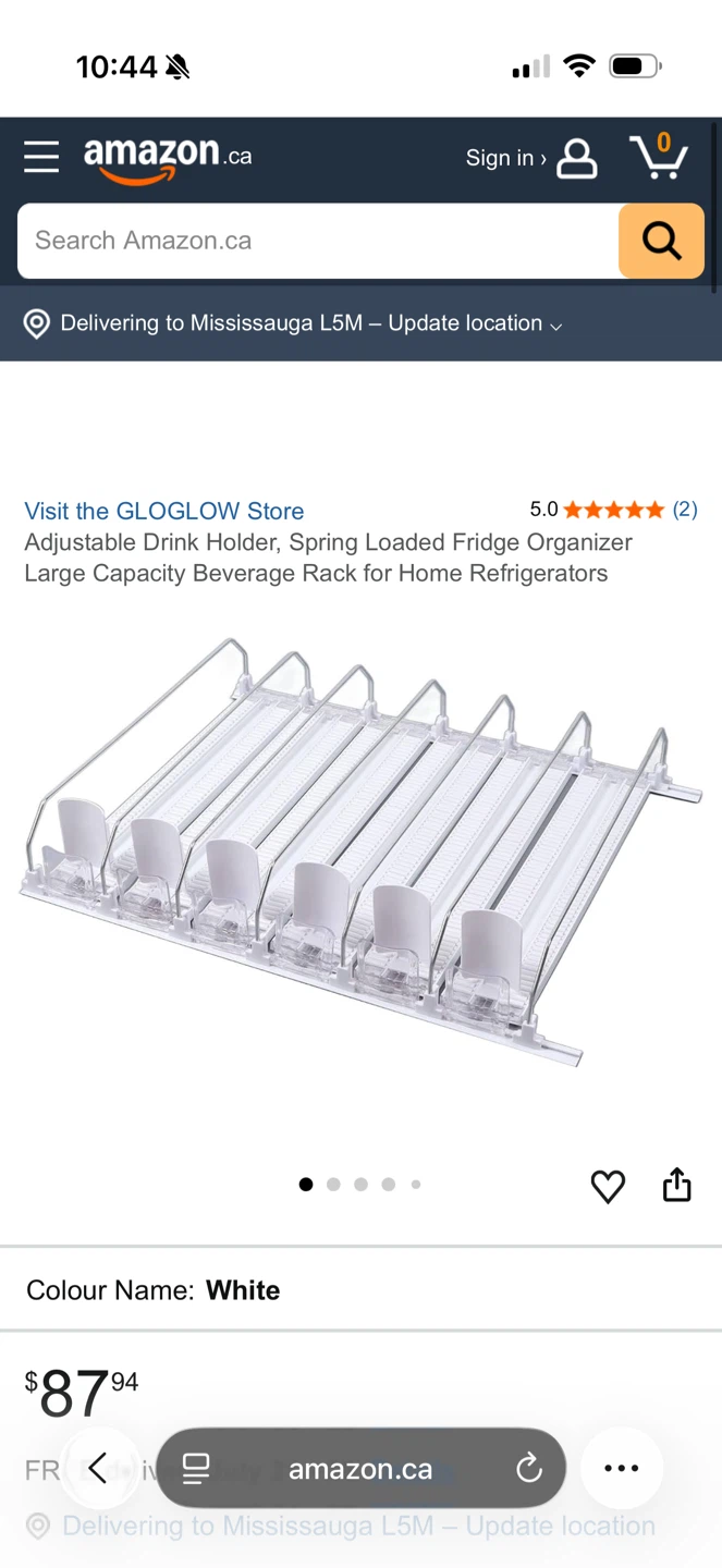 White 5-Tier Retractable Beverage Rack - photo 3