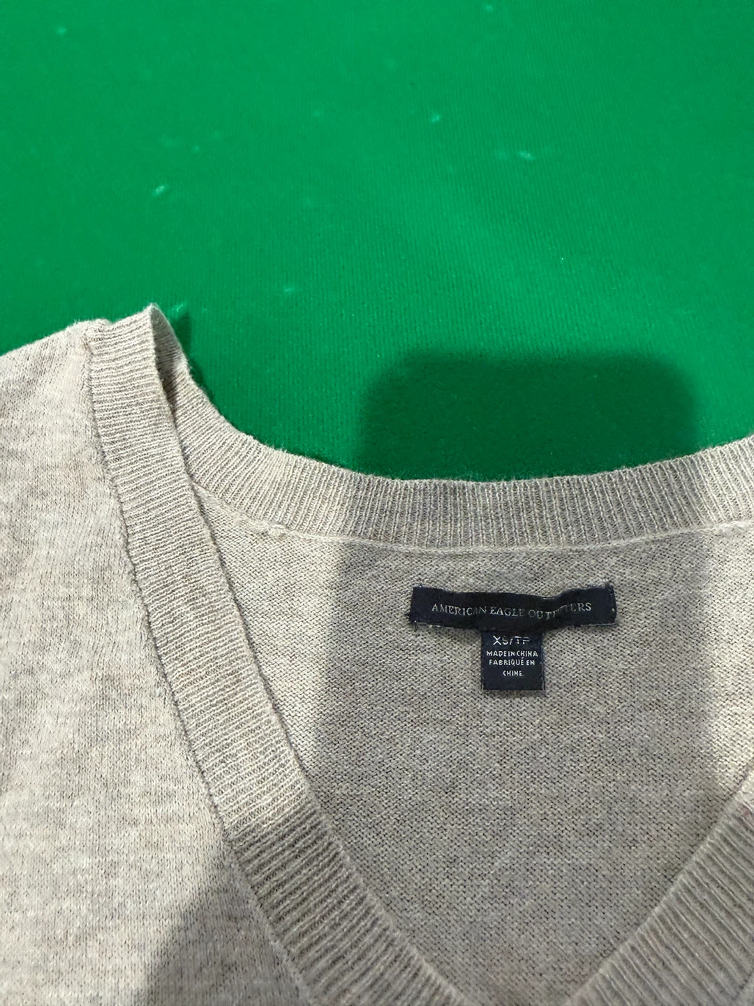 American Eagle Outfitters V-Neck Sweater XS/TP Light Gray - photo 2