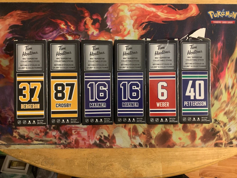Tim Hortons NHL Superstar Collectable Sticks Lot