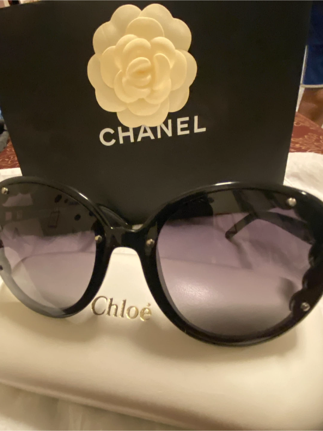 Brand new Chloé Women's Black Oversized Sunglasses - photo 2