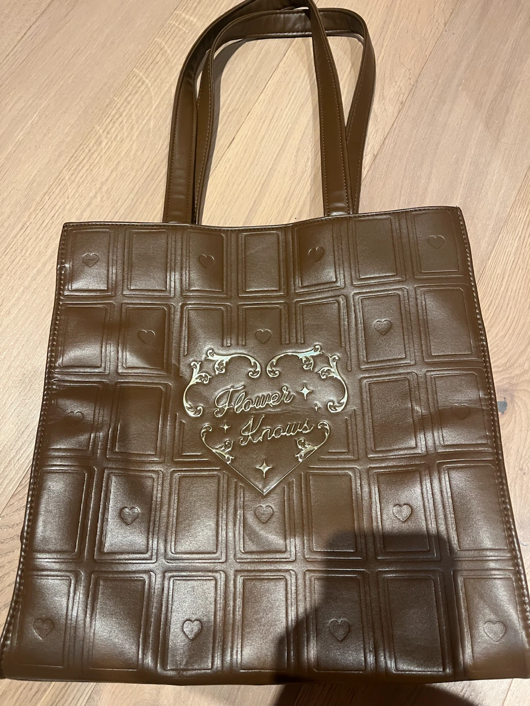 Flower Knows Chocolate Tote Bag - Brown