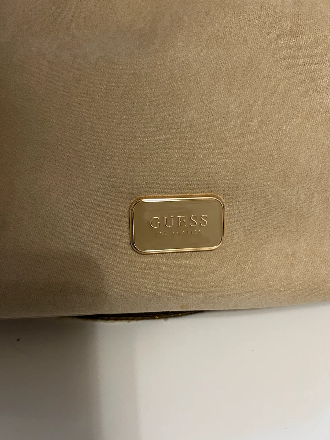 Brand new GUESS Beige Suede Hobo Bag - photo 3