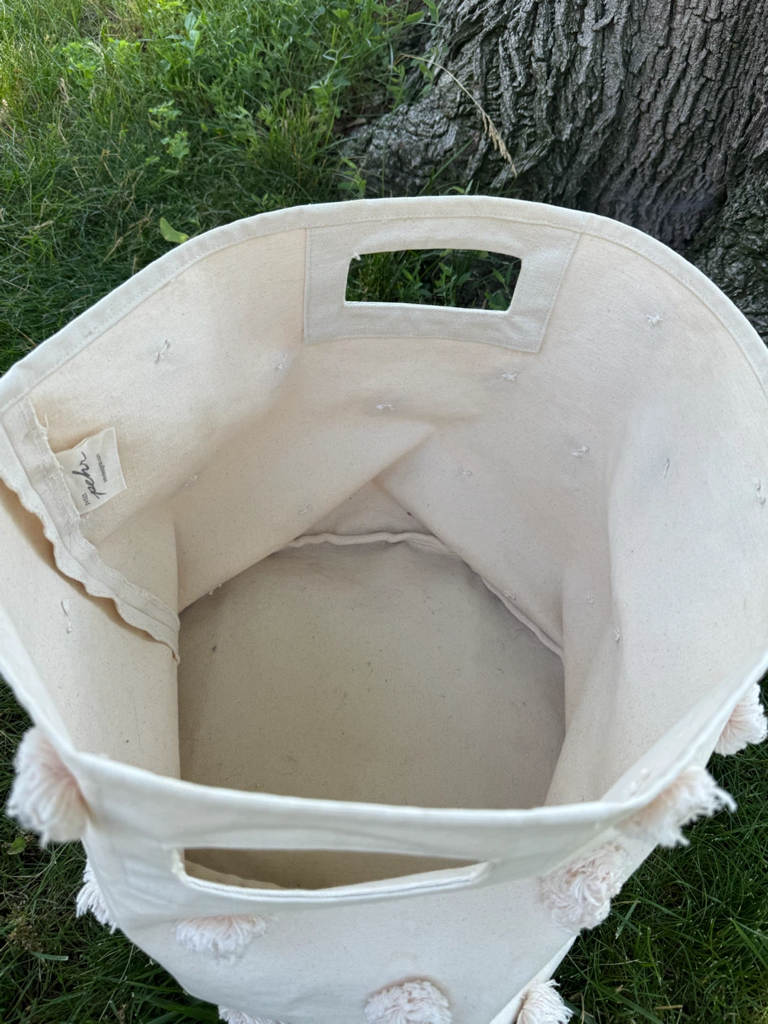 Pehr: Cream Decorative Storage Basket - photo 2