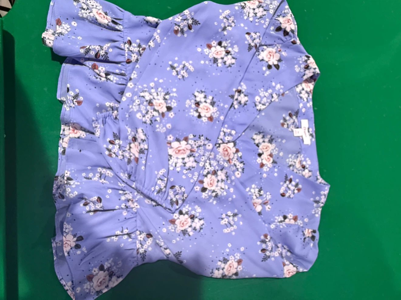 Candie's Floral Print Blouse - XS