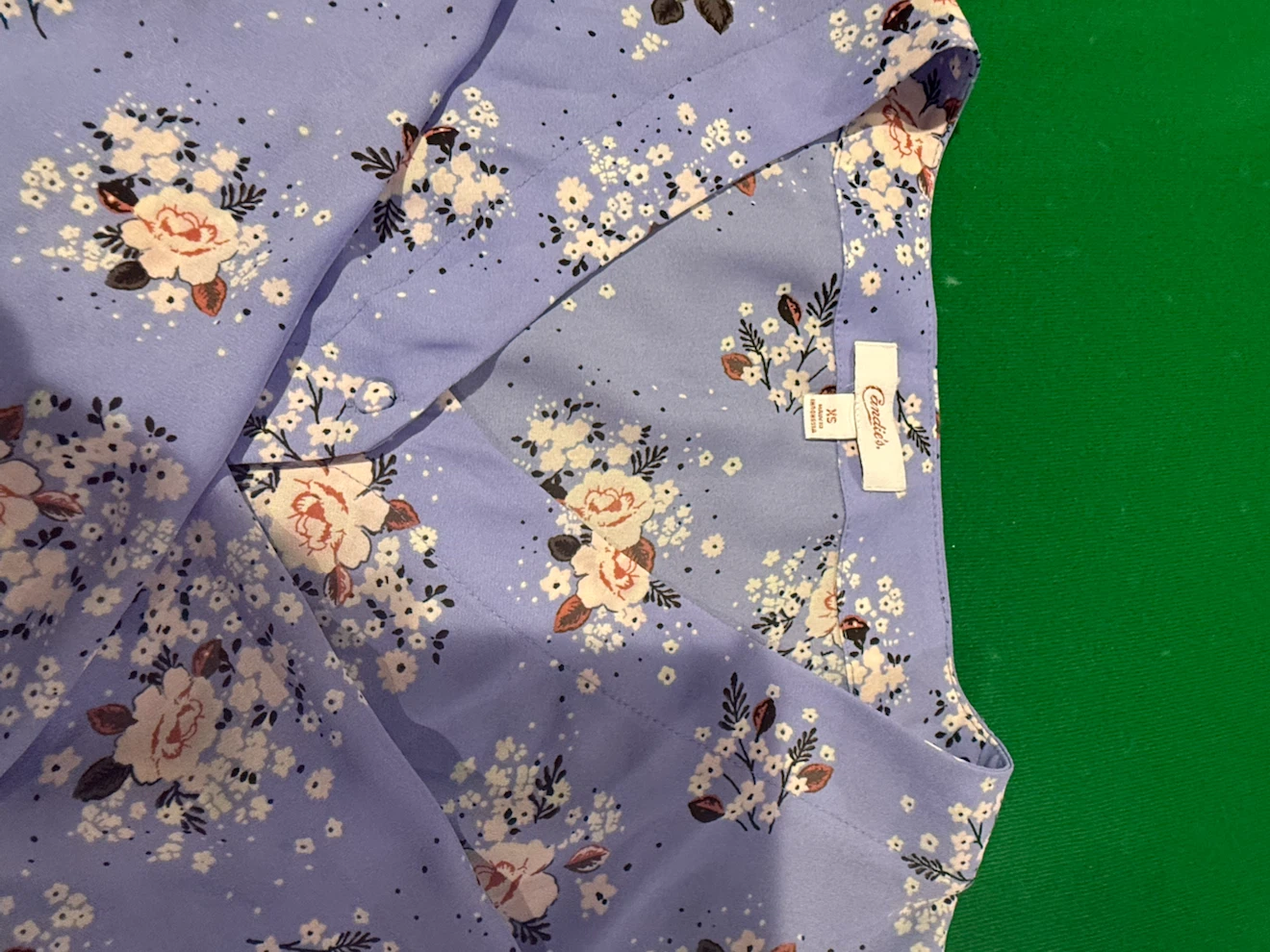Candie's Floral Print Blouse - XS - photo 2