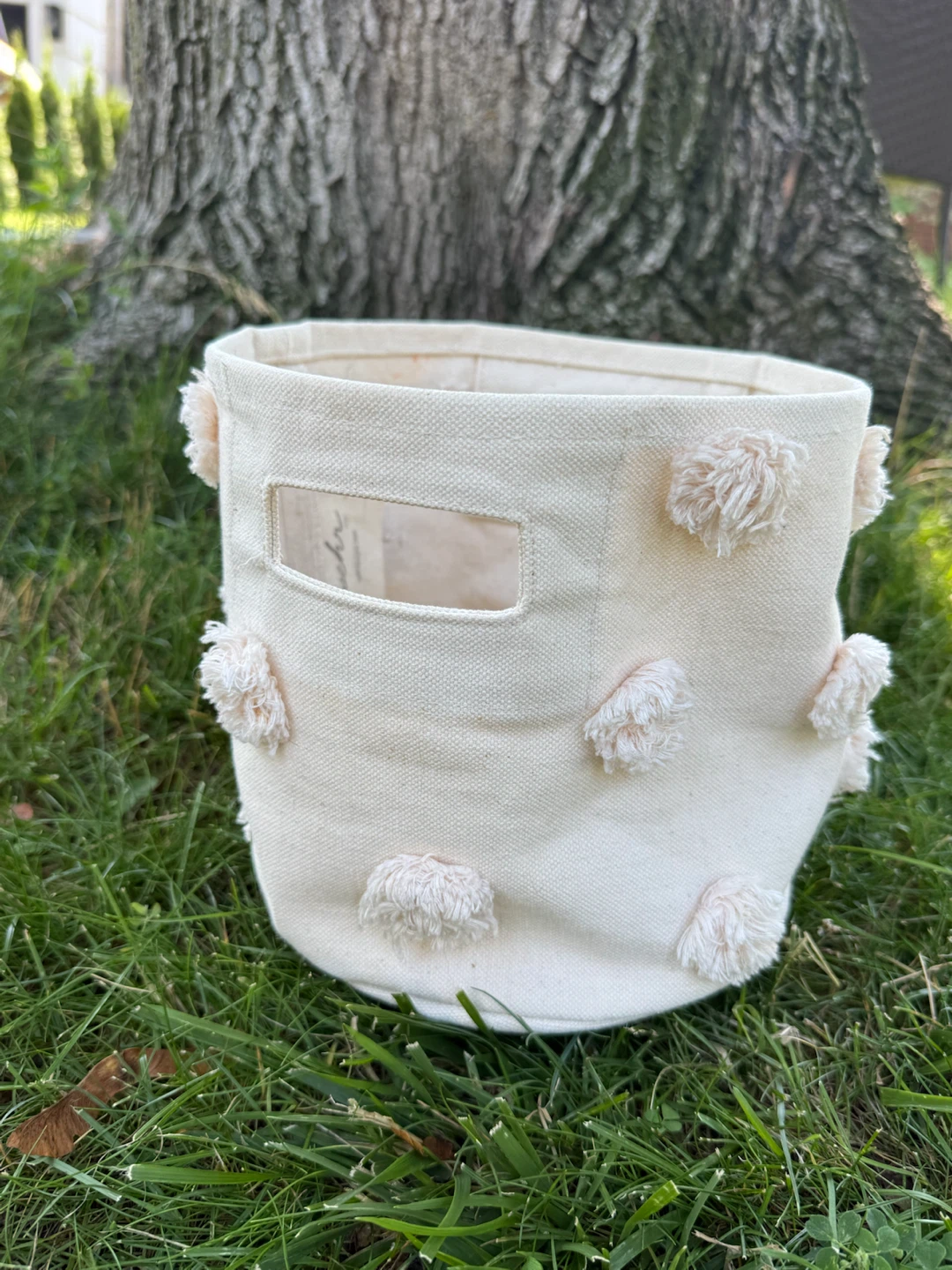 Pehr: Tufted Canvas Storage Bin