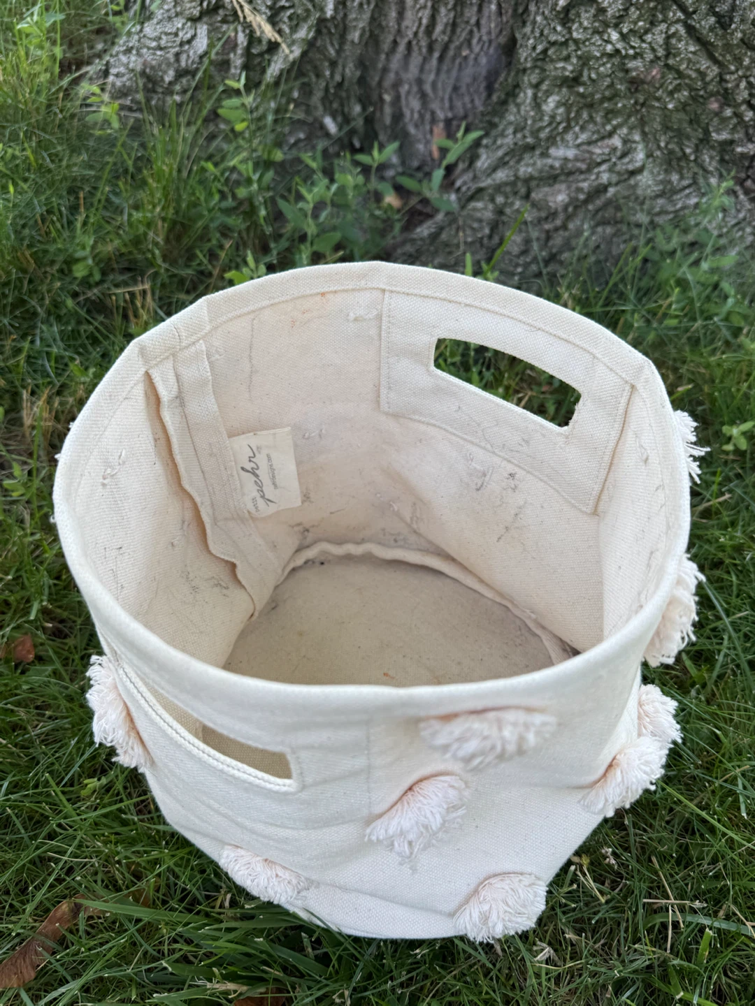 Pehr: Tufted Canvas Storage Bin - photo 2