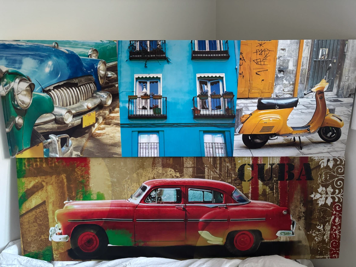 Cuban Themed Canvas Wall Art