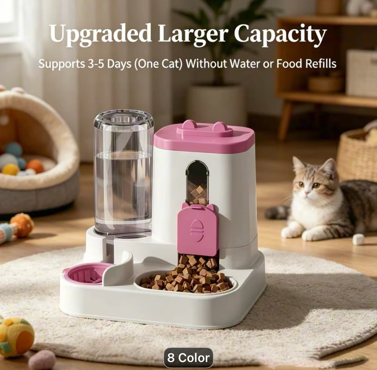 Automatic Pet Feeder and Water Dispenser - photo 2