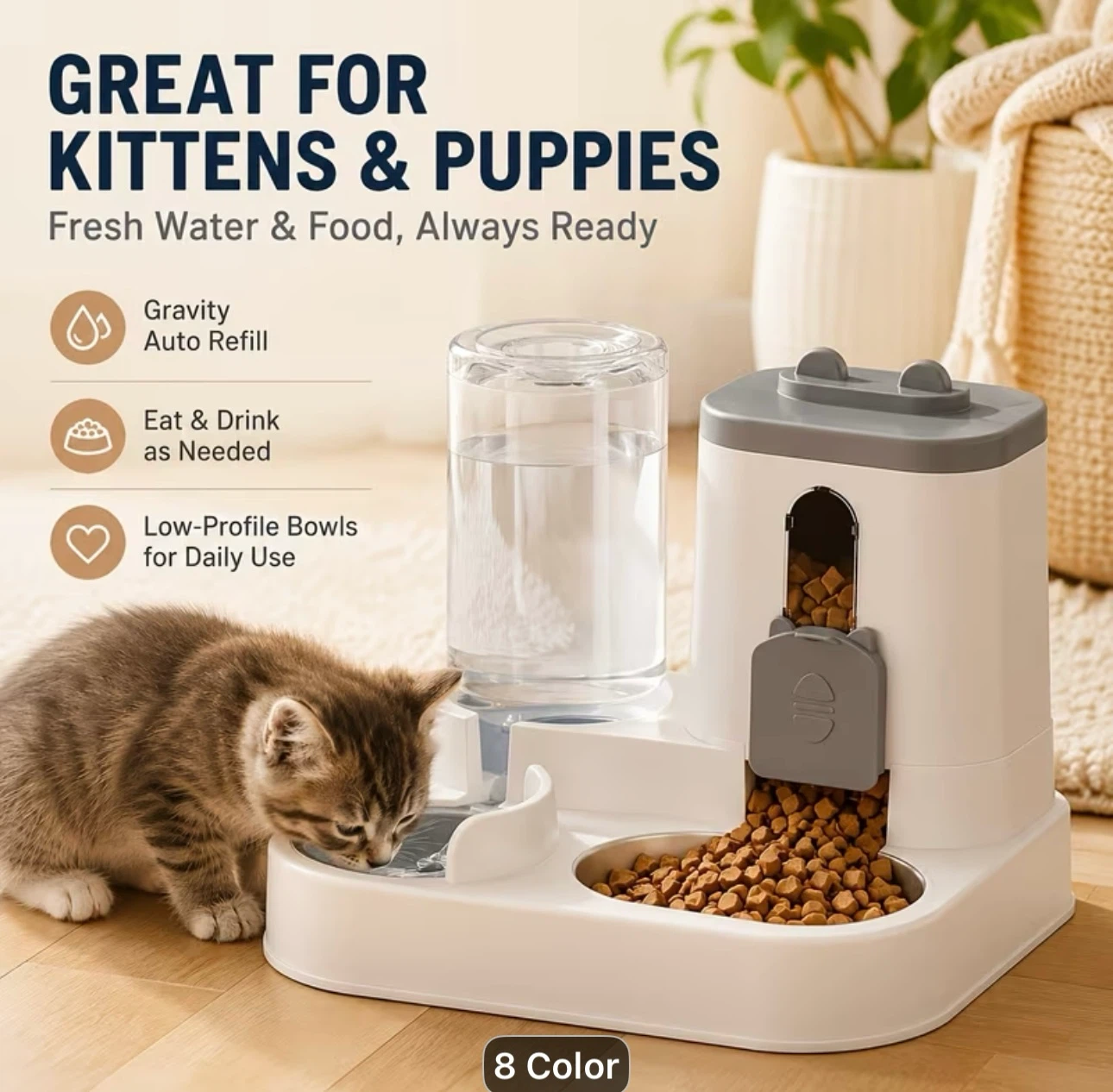 Automatic Pet Feeder and Water Dispenser - photo 3