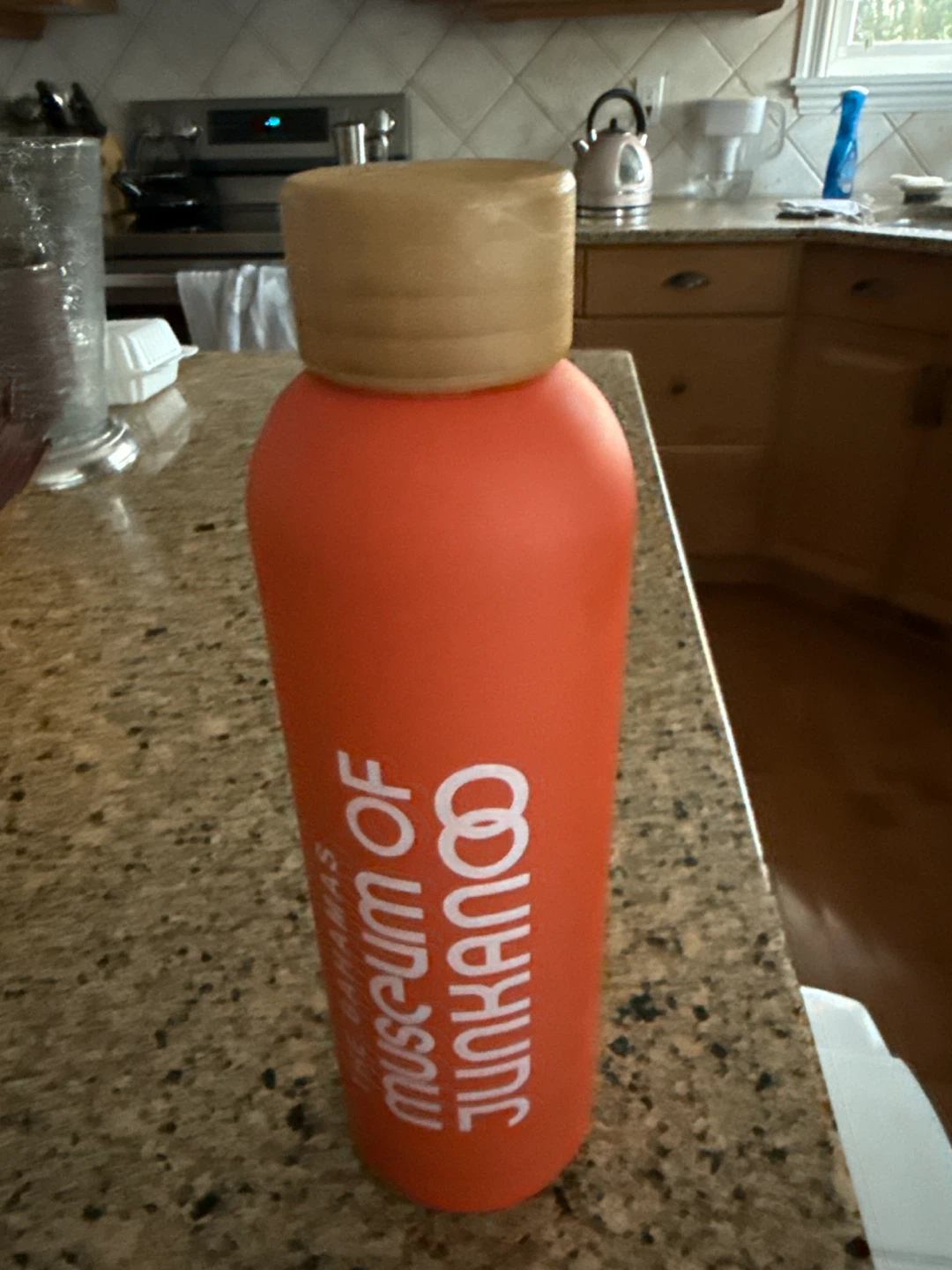Reusable tumbler with bamboo lid