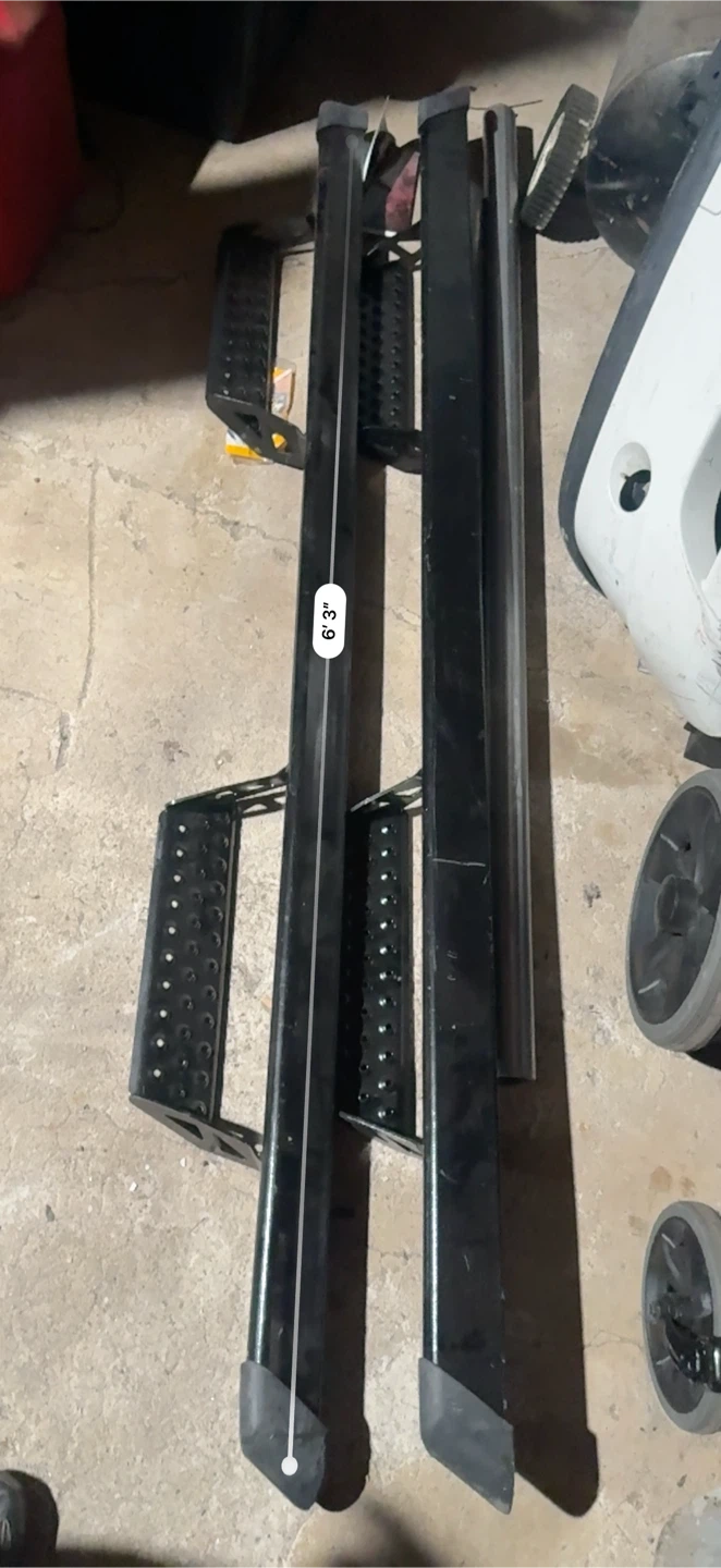 Black Running Boards - 6'3" Length