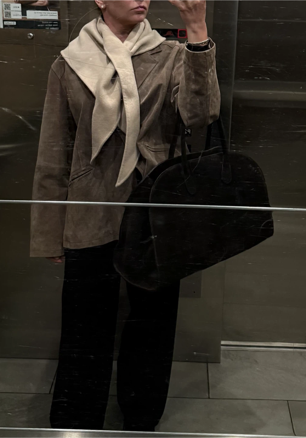 Genuine suede blazer in a  taupe/beige, 2XL - photo 3