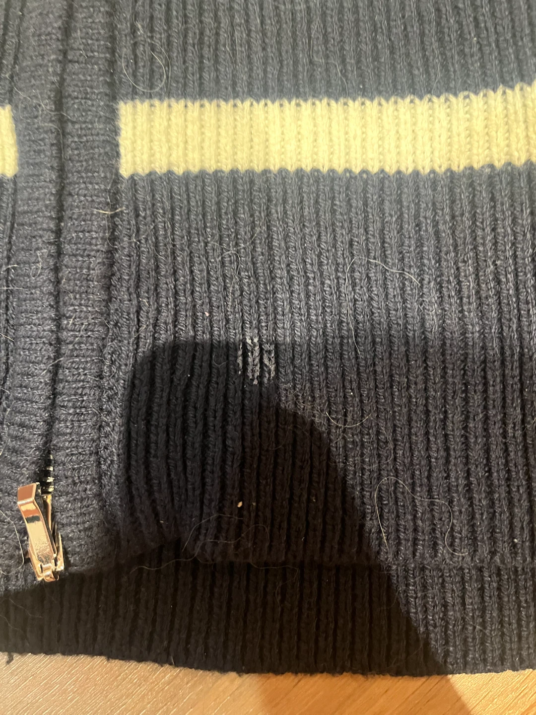 Hollister Striped Zip-Up Sweater - photo 4