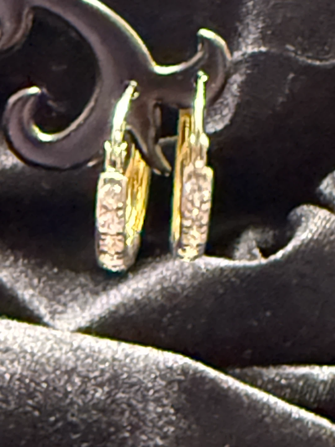 14k Gold, made in Italy Two-Tone Hoop Earrings - photo 2