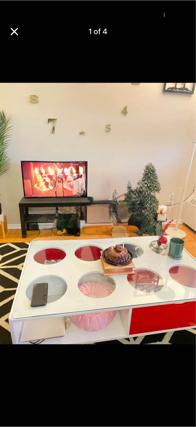 Modern Coffee Table with Glossy Finish