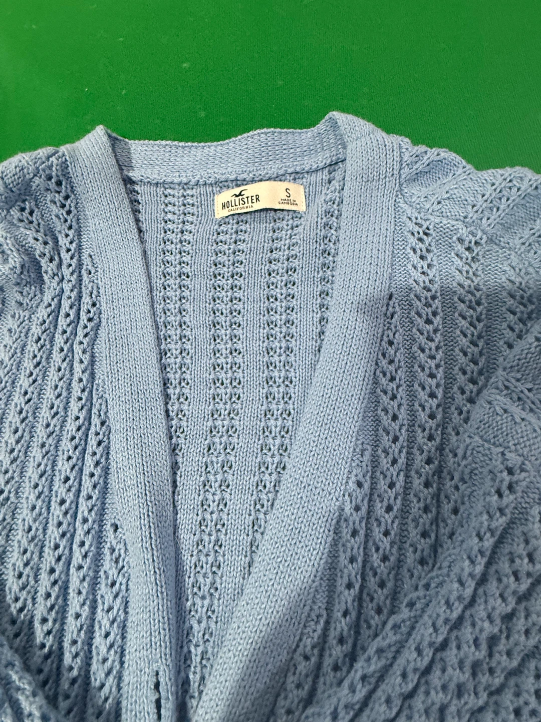 Hollister Blue Knit Cardigan Sweater - photo 2