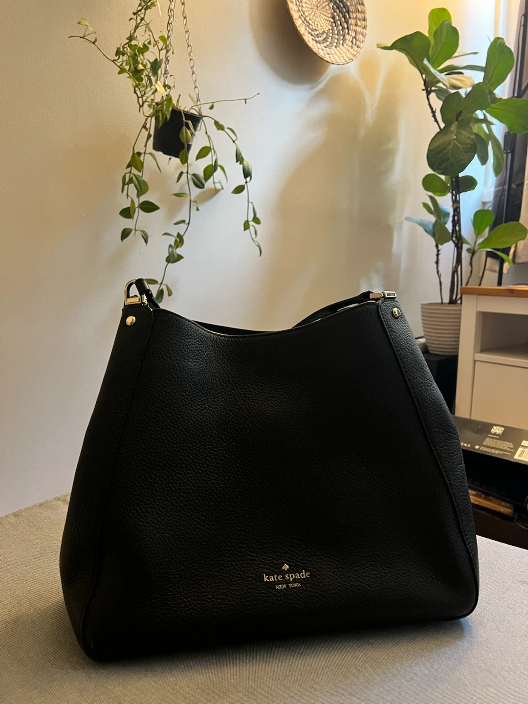 Kate Spade Black Leather Shoulder Bag