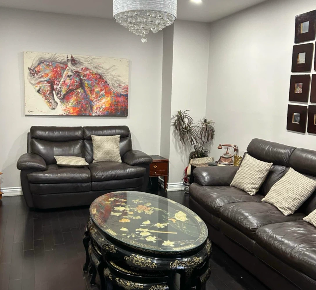 3-Piece Genuine Dark Brown Leather Sofa Set - photo 5