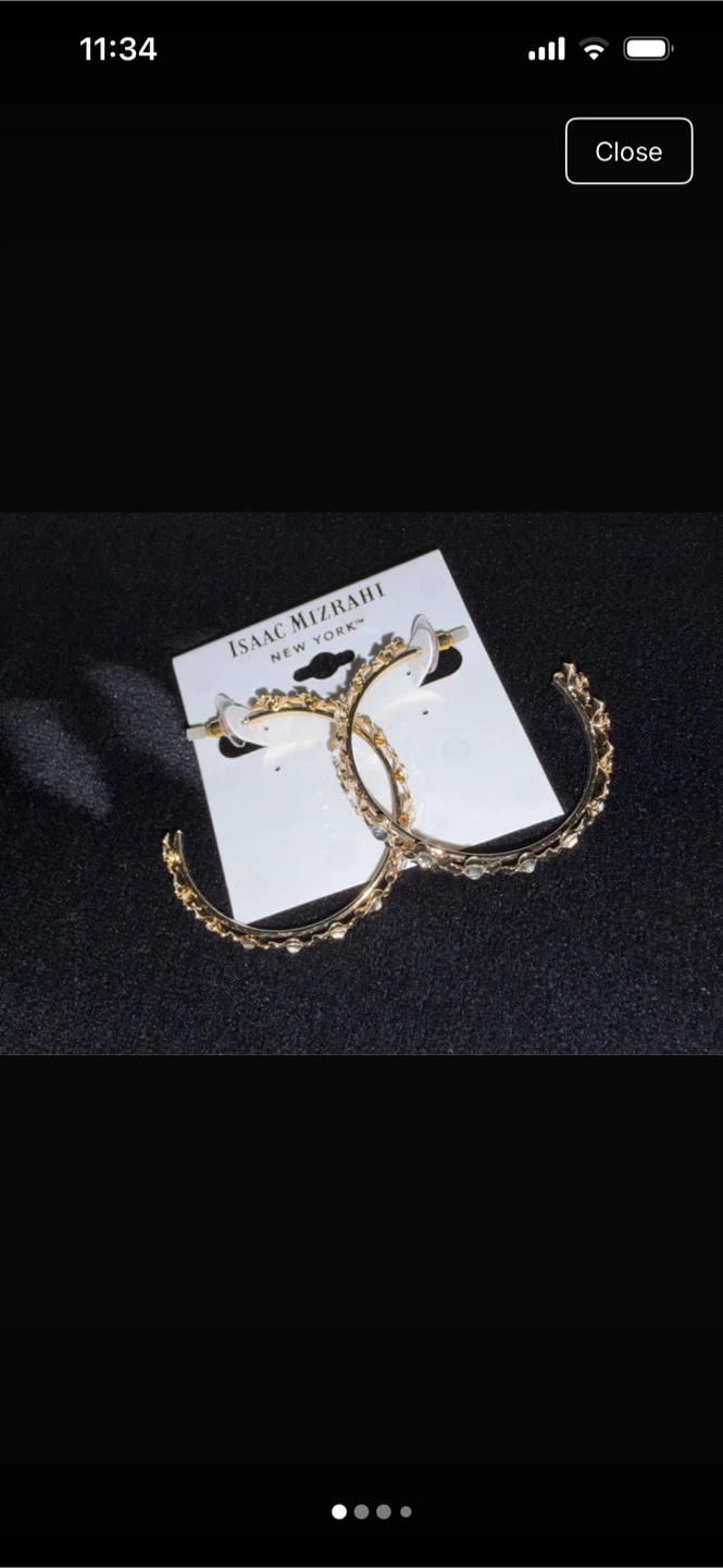 Isaac Mizrahi Hoop Earrings
