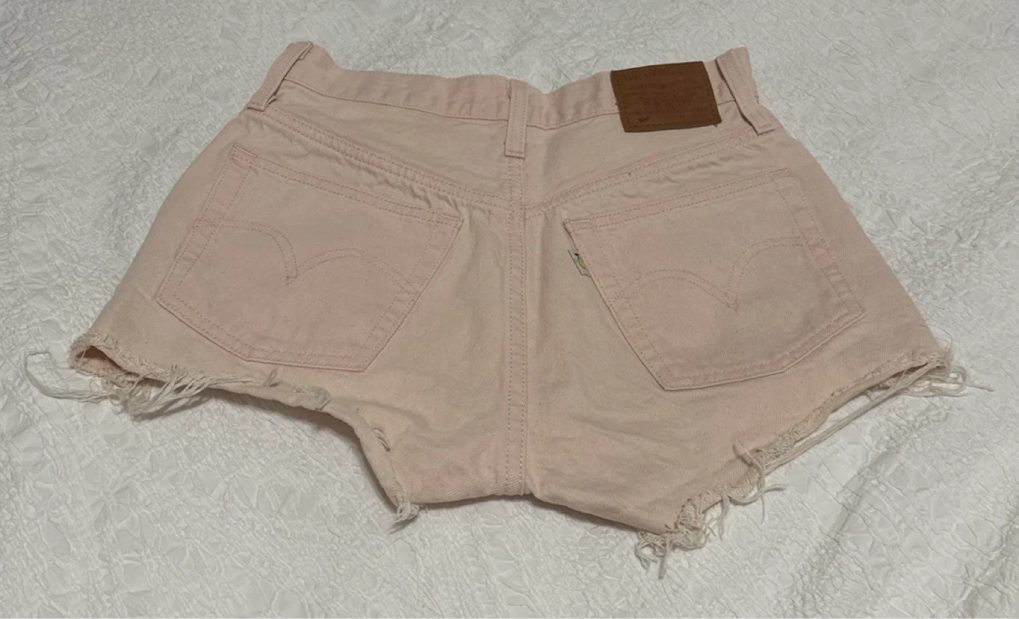 Levi's 501 Pink Denim Shorts - photo 2