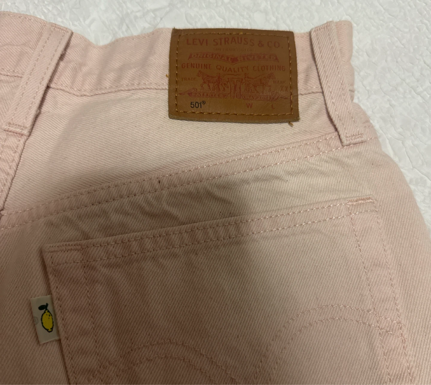 Levi's 501 Pink Denim Shorts - photo 3