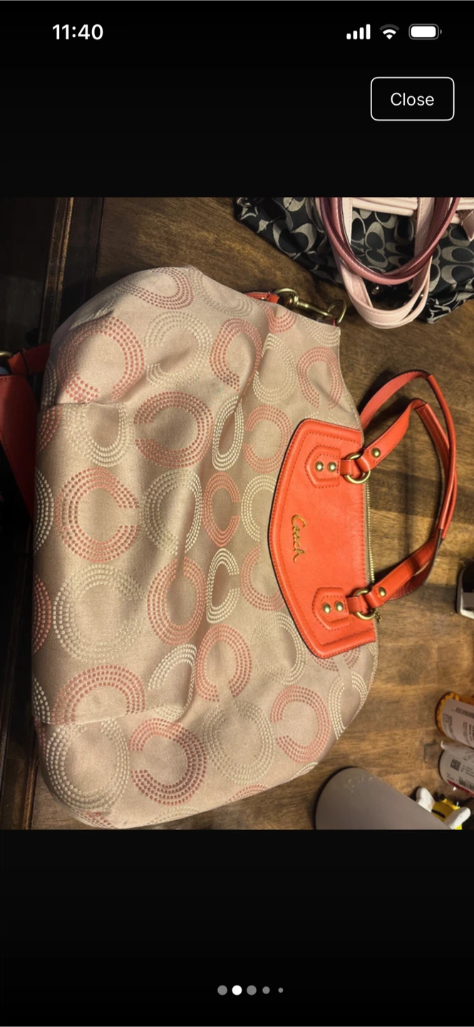 Coach Multicolor Signature Satchel Handbag - photo 3
