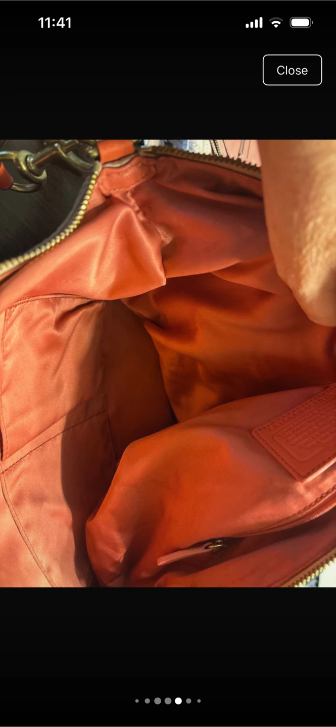 Coach Multicolor Signature Satchel Handbag - photo 5