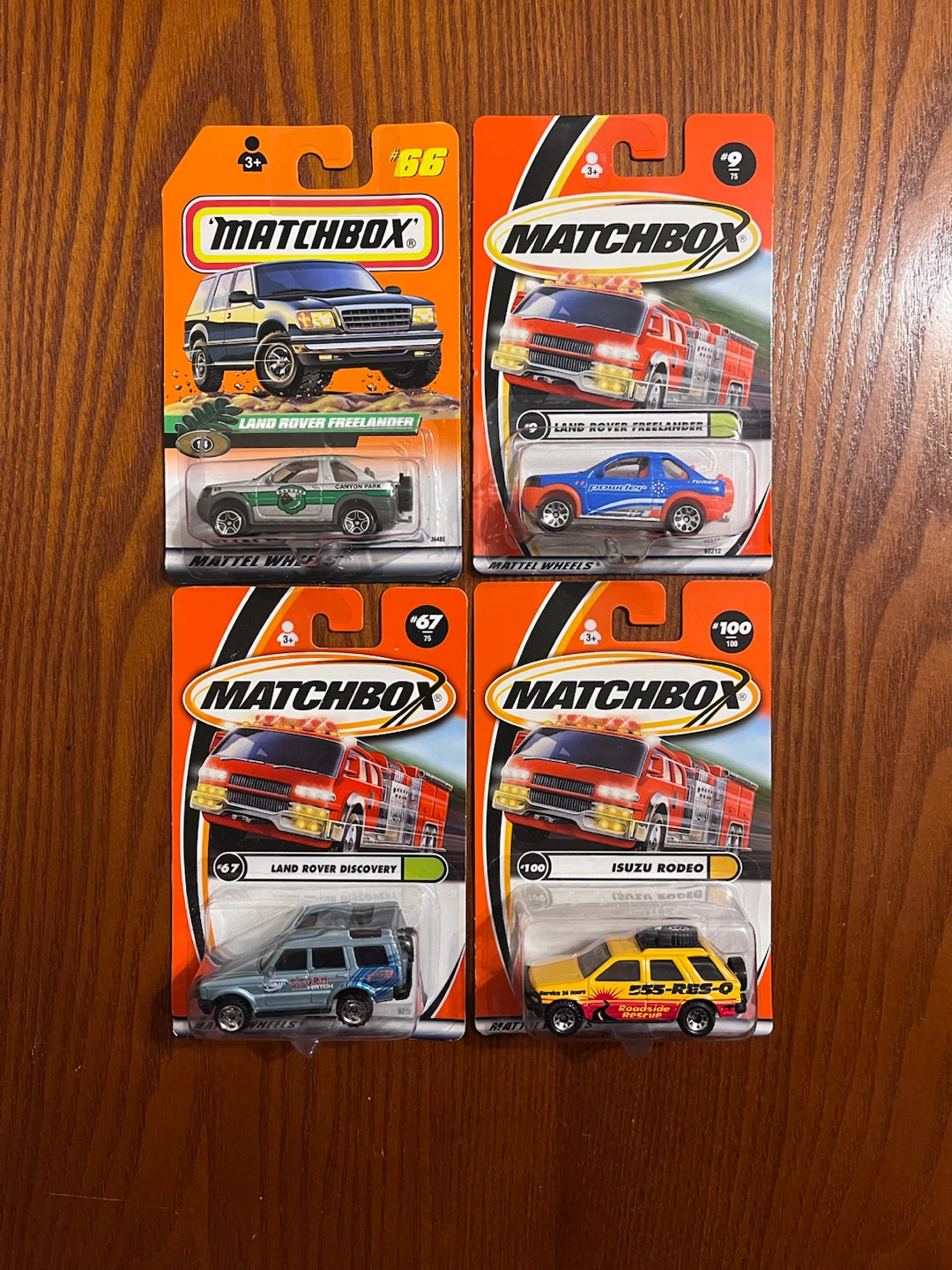 VINTAGE (1998-2000) MATCHBOX LAND ROVERS & ISUZU DIECAST