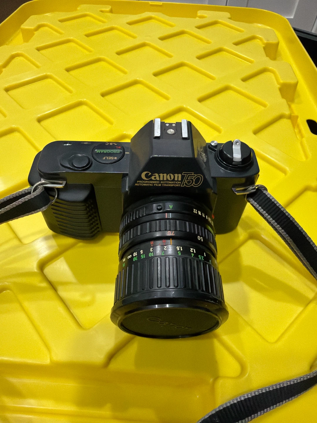 Canon T50 Automatic Film Transport Camera