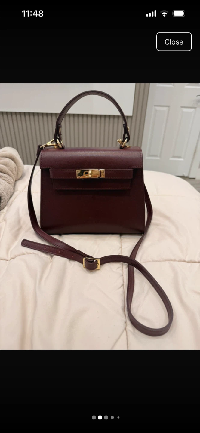 ANDREARNI Top Handle Bag - Burgundy - photo 2