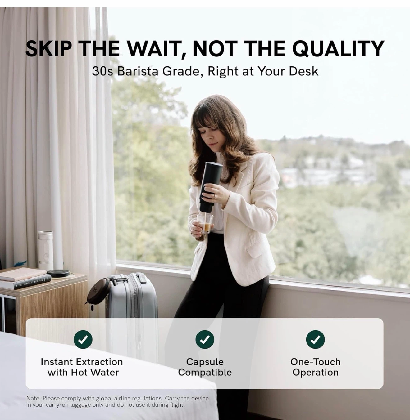 Outin Nano Portable Electric Espresso Machine - Space Grey - photo 5