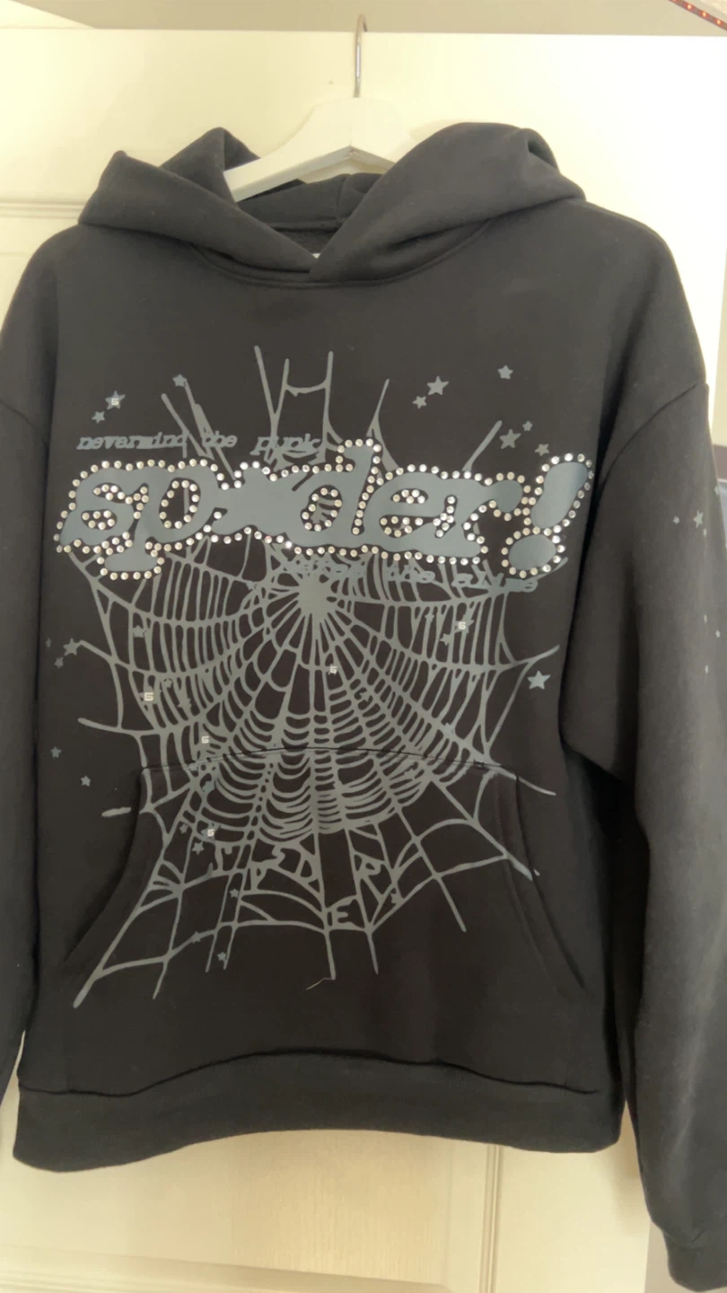 SP5DER Worldwide Black Hoodie